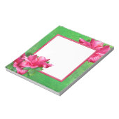 Bloc-notes en forme d'Hibiscus rose (Tourné)