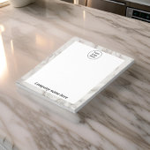 Bloc-notes en marbre beige