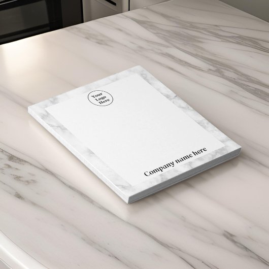 Bloc-notes en marbre blanc