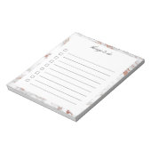 Bloc-notes en marbre blanc et or (Tourné)