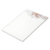 Bloc-notes en marbre blanc et or (Incliné)