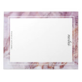 Bloc-notes en marbre rose (Devant)