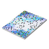Bloc-notes en mosaïque bleu et noir (Tourné)