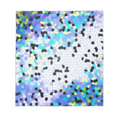 Bloc-notes en mosaïque bleu et noir (Devant)