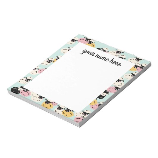 Bloc-notes en mouton personnalisé (Tourné)