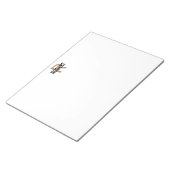 Bloc-notes en or noir moderne (Incliné)