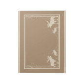 Bloc-notes en orignal beige rustique (Tourné)