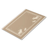 Bloc-notes en orignal beige rustique (Incliné)