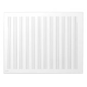 Bloc-notes en papier 12 staves blanc (Devant)