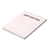 Bloc-notes en papier graphique personnalisé (Tourné)