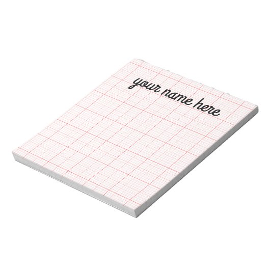 Bloc-notes en papier graphique personnalisé (Tourné)