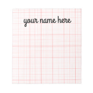 Bloc-notes en papier graphique personnalisé