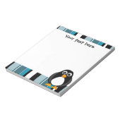 Bloc-notes en pingouin mignon - Bleu (Tourné)