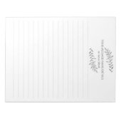 Bloc-notes en plante dessiné au crayon (Devant)