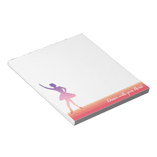 Bloc-notes en silhouette pour adolescentes Balleri (Incliné)