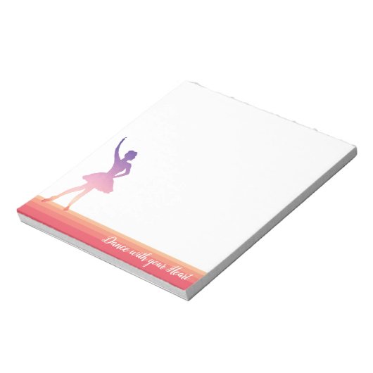 Bloc-notes en silhouette pour adolescentes Balleri (Tourné)