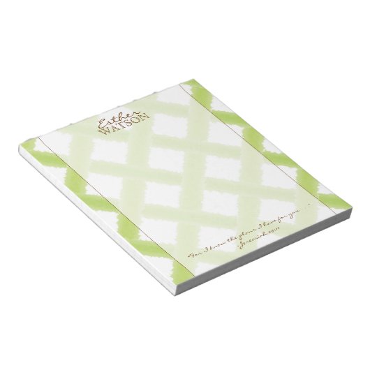 Bloc-notes en treillis de chaux avec devis (Incliné)