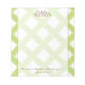 Bloc-notes en treillis de chaux avec devis (Devant)