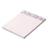 Bloc-notes en verre coupé rose (Tourné)