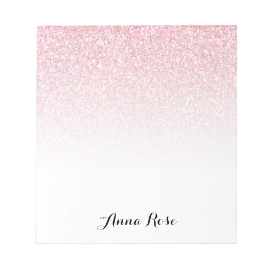 Bloc-notes en verre rose (Devant)