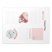Bloc-notes Enfants Gratitude Lapin Rose Empreintes (Devant)