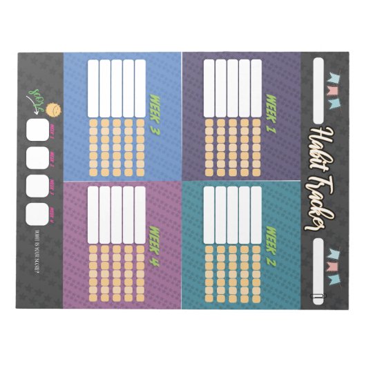 Bloc-notes ENFANTS HABIT TRACKER (Devant)