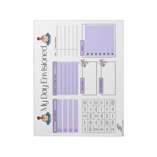 Bloc-notes envisagé : Conception 1 (Tourné)