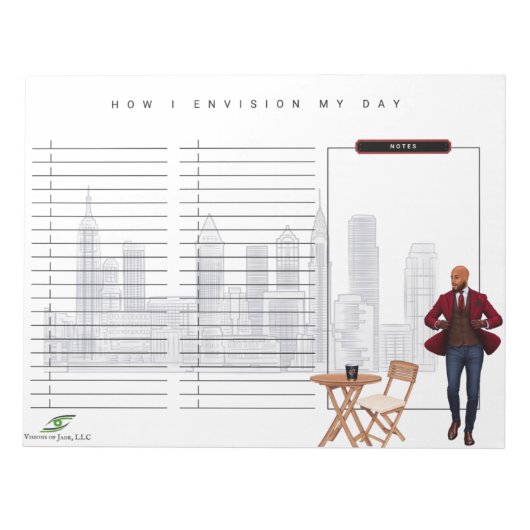 Bloc-notes envisagé : Design 7 (Devant)