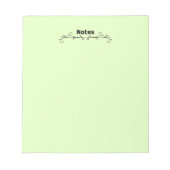 Bloc-notes esthétique à vigne minimaliste (Devant)