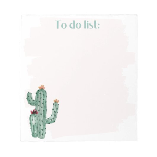bloc-notes et cactus (Devant)