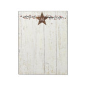 Bloc-notes étoile et baies rouillées (Tourné)