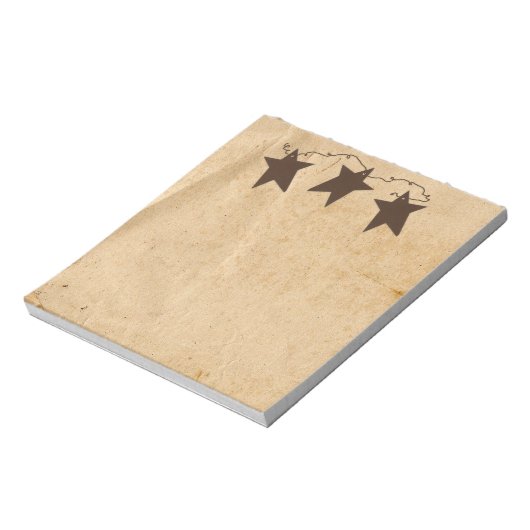 Bloc-notes étoile rouillé (Tourné)