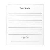 Bloc-notes EVERLEIGH Time Capsule Baby shower (Devant)