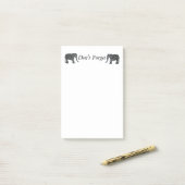 Bloc-notes fait sur commande de post-it d'éléphant (Sur un bureau)