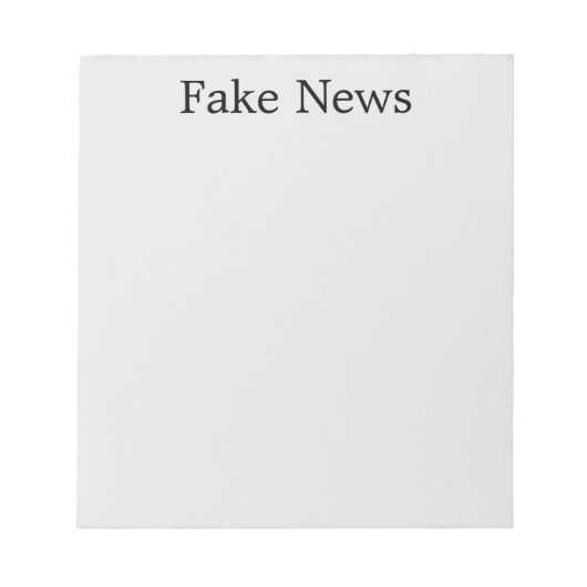Bloc-notes "Fake News" (Devant)