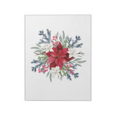 Bloc-notes festif Poinsettia (Tourné)