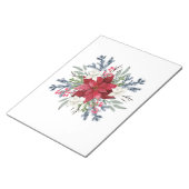 Bloc-notes festif Poinsettia (Incliné)