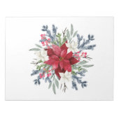 Bloc-notes festif Poinsettia (Devant)