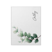 Bloc-notes Feuille Verte Élégant (Tourné)