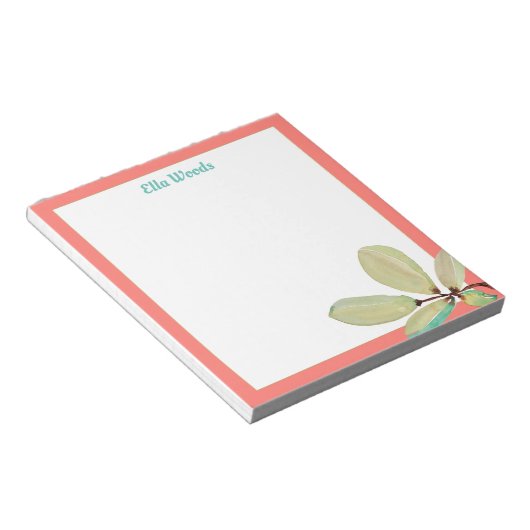 Bloc-notes Feuilles aquarelle (Incliné)