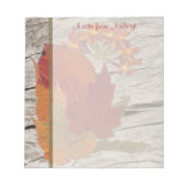 Bloc-notes Feuilles et fleurs d'automne séchées (Devant)