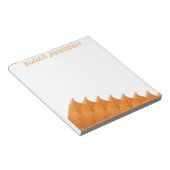 Bloc-notes feuilles orange botanique automne (Incliné)