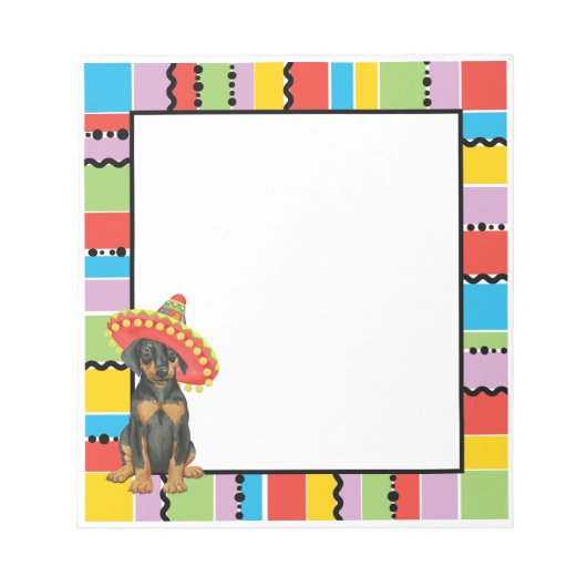 Bloc-notes Fiesta Doberman Pinscher (Devant)