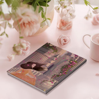 Bloc-notes Fille dansant près du château