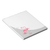 Bloc-notes Flamant rose Love Large Moon (Incliné)