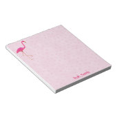 Bloc-notes Flamant rose rose (Incliné)