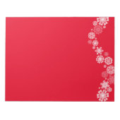 Bloc-notes - Flammes de neige de Noël (Devant)