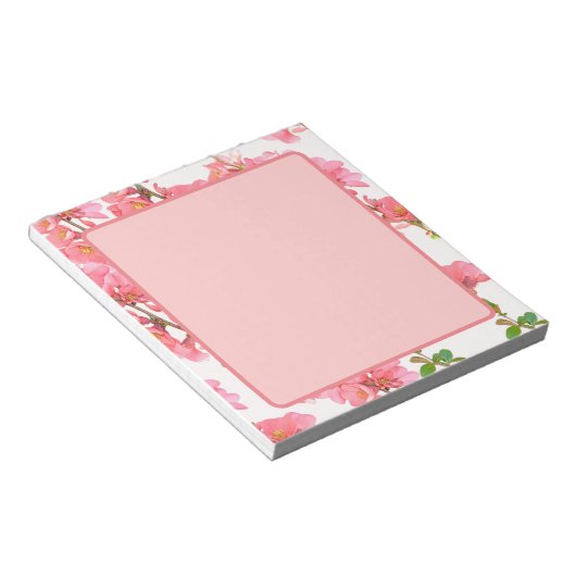 Bloc-notes Fleur de Sakura Rose (Incliné)