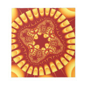 Bloc-notes Fleur Feu (Devant)