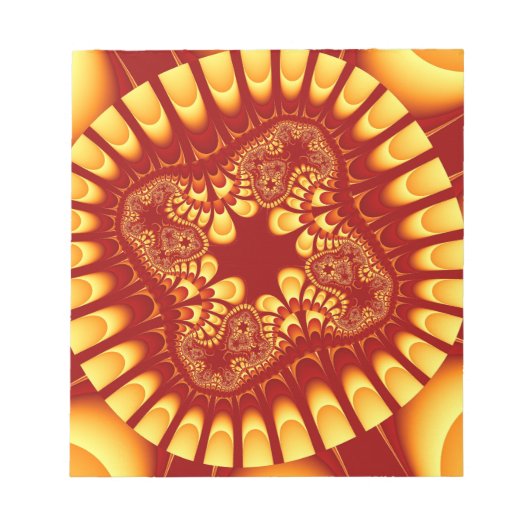 Bloc-notes Fleur Feu (Devant)